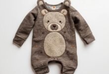 rs 149 bear design long-sleeve baby jumpsuit thespark shop